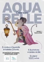 Kit coloriage aquarelle - Tibaldine avec 1-4 godets